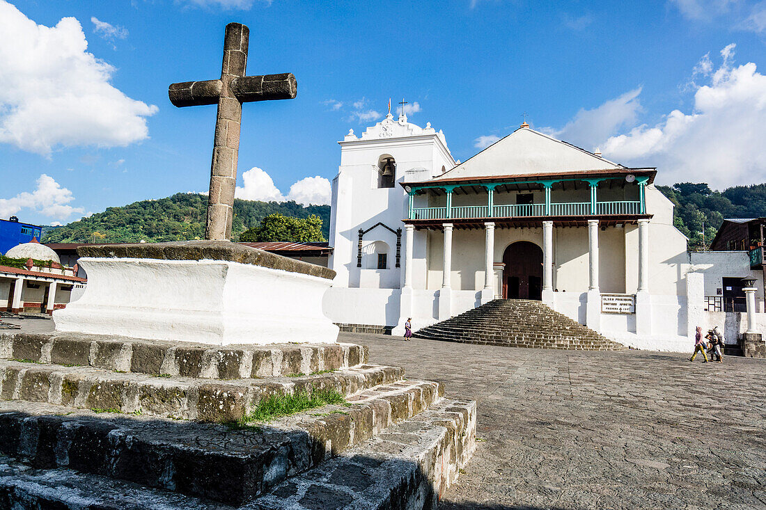  Kirche von Santiago Apóstol, 1547, Santiago Atitlan, Departement Sololá, Guatemala, Mittelamerika 