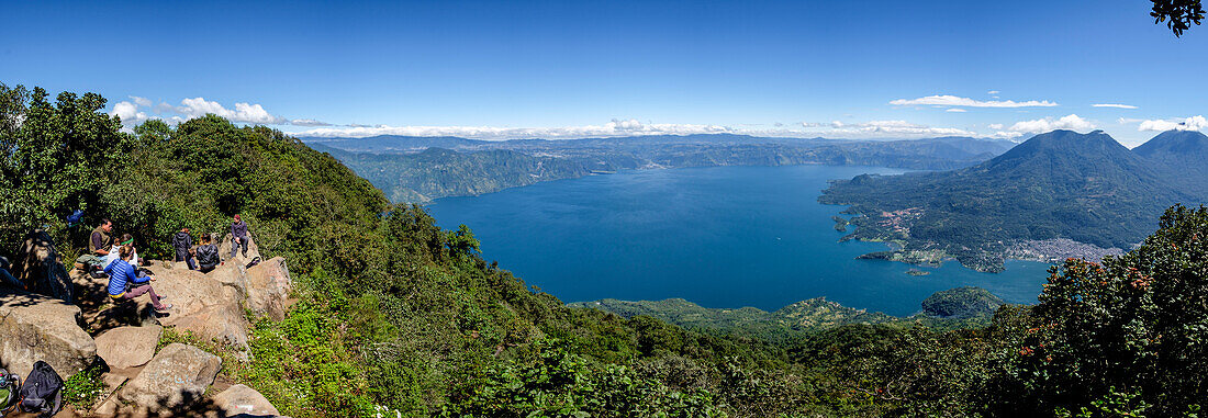 summit of the volcano San Pedro 3020 m. ecological park of the volcano San Pedro, lake of Atitlán, department of Sololá , Republic of Guatemala, Central America