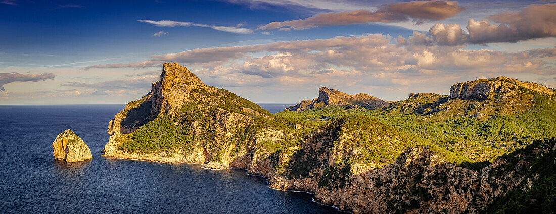  Aussichtspunkt Colomer, Mirador de sa Creueta, Formentor, Mallorca, Balearen, Spanien 