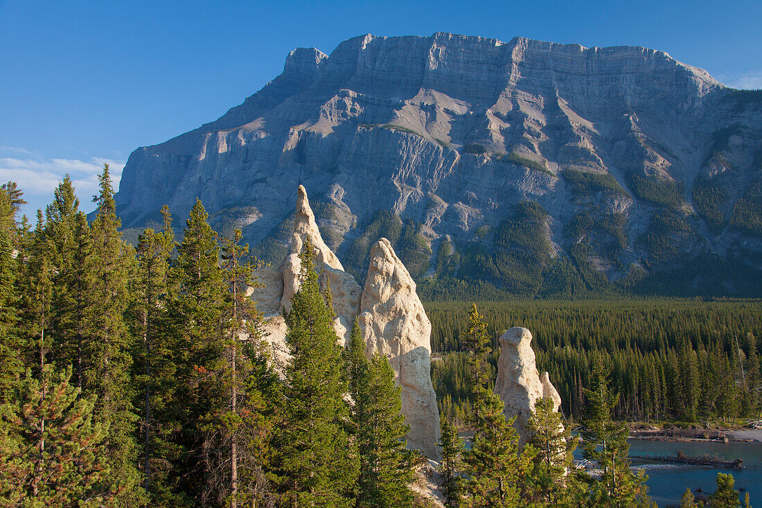  Hoodoos, sandstone columns, Banff National Park, Alberta, Canada 