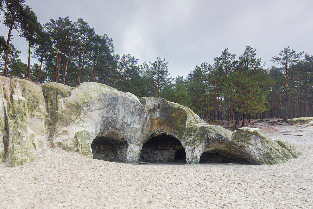  Sandstone cave near Blankenburg, Saxony-Anhalt, Germany 