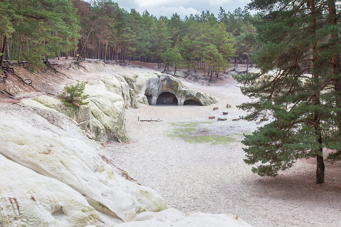  Sandstone cave near Blankenburg, Saxony-Anhalt, Germany 