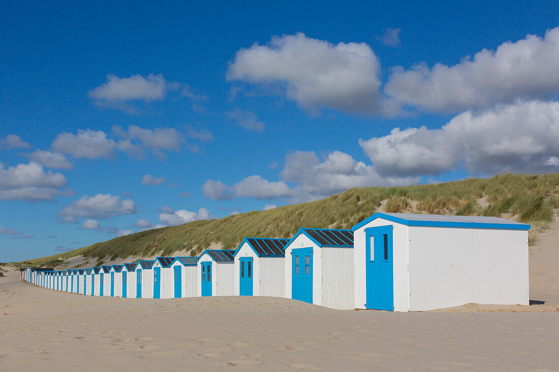 Hütten am Strand, Insel Texel, Niederlande