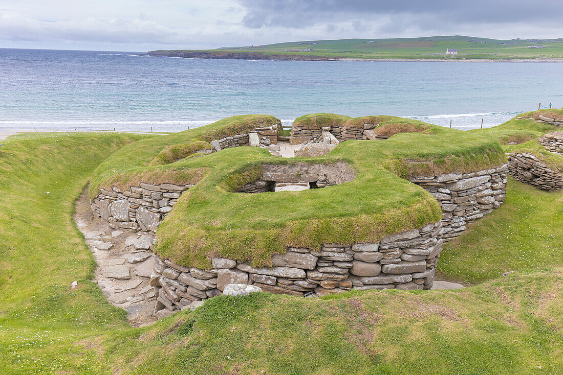  Skara Brae is a Neolithic settlement about 5000 years old, Orkney Islands, Scotland, Great Britain 