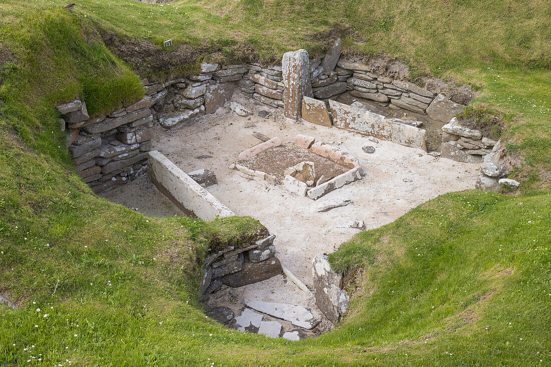  Skara Brae is a Neolithic settlement about 5000 years old, Orkney Islands, Scotland, Great Britain 