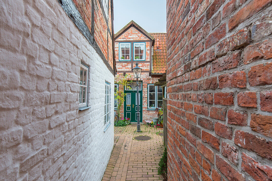 Schornsteinfeger Gang, Hansestadt Lübeck, UNESCO Weltkulturerbe, Schleswig-Holstein, Deutschland