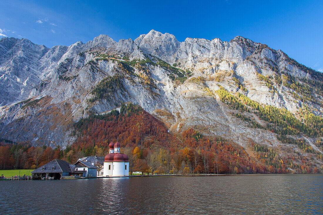 Wallfahrtskapelle Sankt Bartholomä am Königssee, Berchtesgadener Land, Bayern, Deutschland