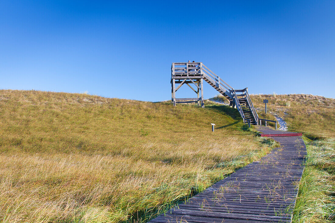 Hohe Düne, Aussichtsturm, Dünenlandschaft, Darß, Nationalpark Vorpommersche Boddenlandschaft, Mecklenburg-Vorpommern, Deutschland