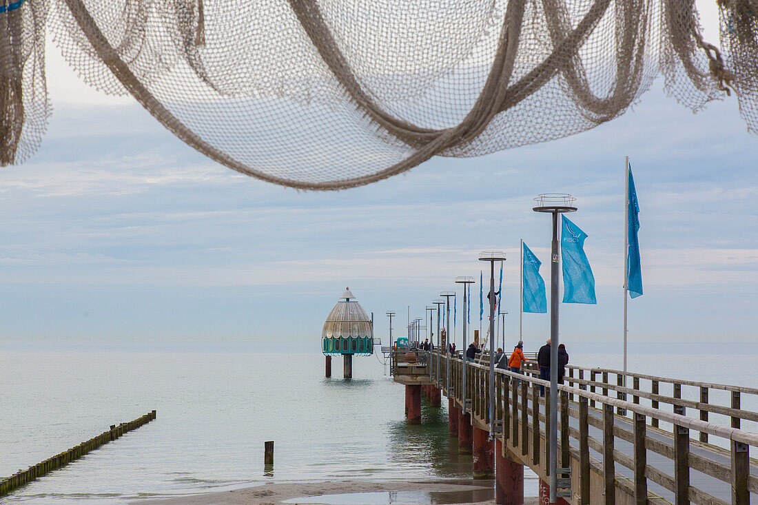  Zingst pier, Fischland-Darss-Zingst, Mecklenburg-Western Pomerania, Germany 