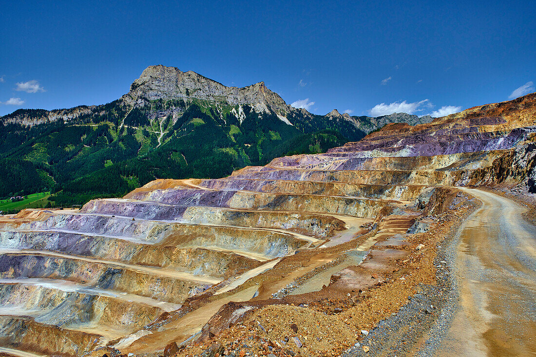  Iron ore opencast mining in Erzberg Austria / Styria 