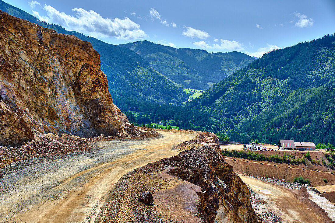  Iron ore opencast mining in Erzberg Austria / Styria 