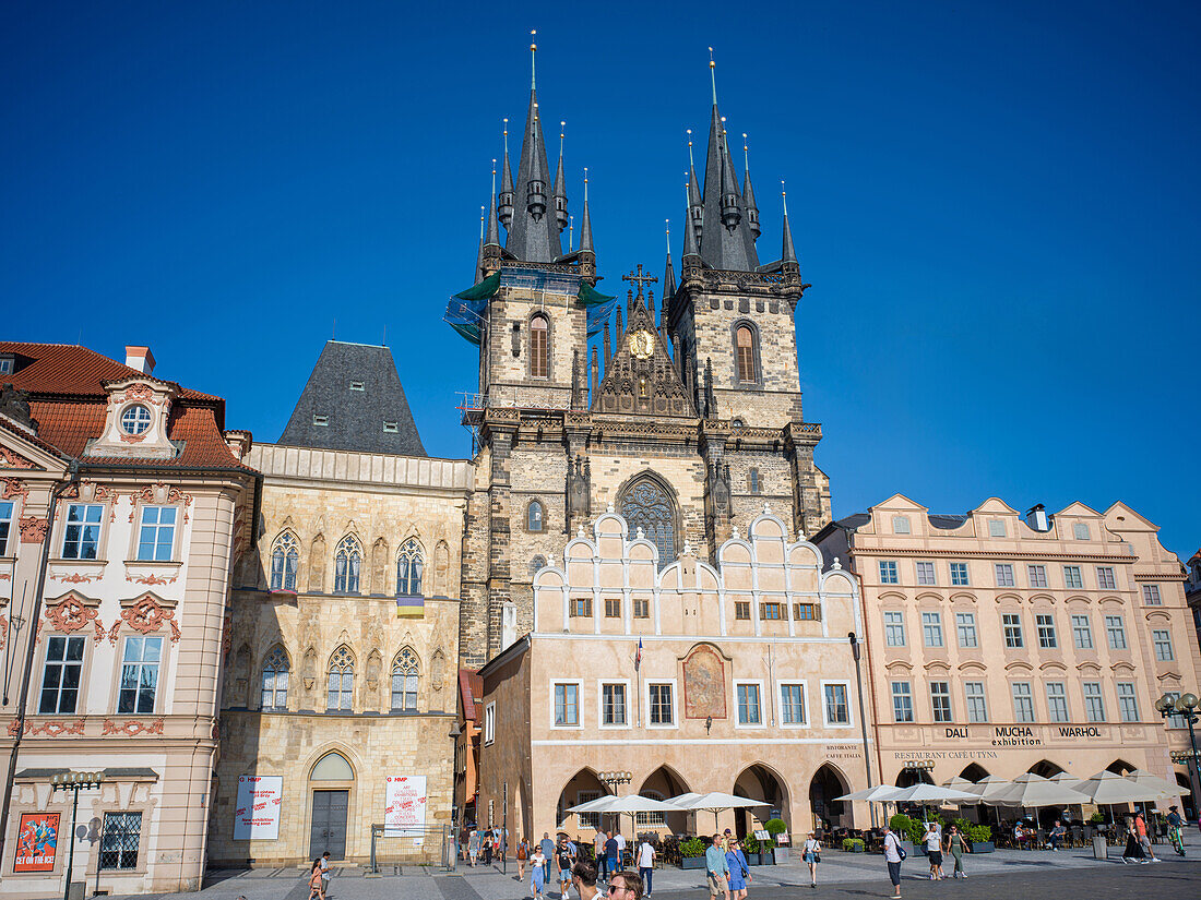 Altstädter Ring, Teynkirche, Prager Altstadt, Prag, Tschechische Republik, Europa