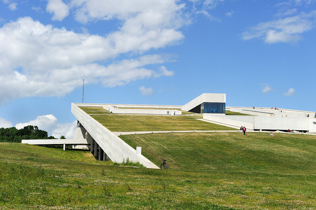 Moesgaard Museum (MOMU) (Henning Larsen Architects), museum dedicated to archaeology and ethnography, located in Hojbjerg, a suburb of Aarhus, Jutland Peninsula, Denmark, Northern Europe