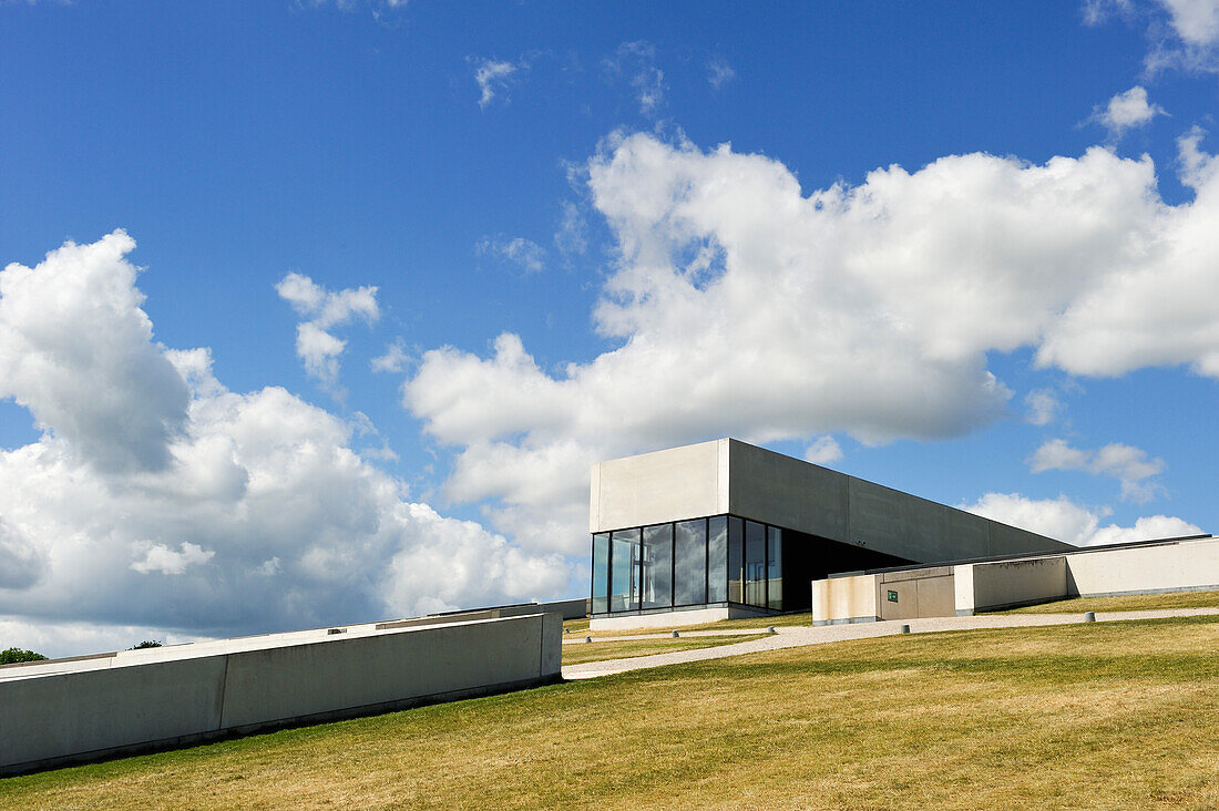 Moesgaard Museum (MOMU) (Henning Larsen Architects), museum dedicated to archaeology and ethnography, located in Hojbjerg, a suburb of Aarhus, Jutland Peninsula, Denmark, Northern Europe