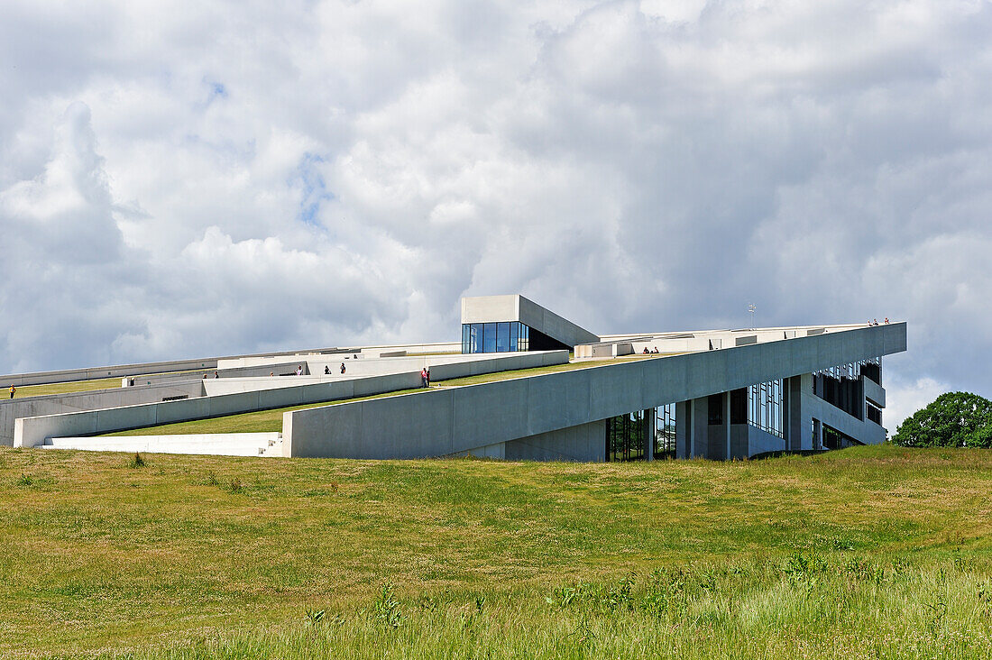 Moesgaard Museum (MOMU) (Henning Larsen Architects), museum dedicated to archaeology and ethnography, located in Hojbjerg, a suburb of Aarhus, Jutland Peninsula, Denmark, Northern Europe