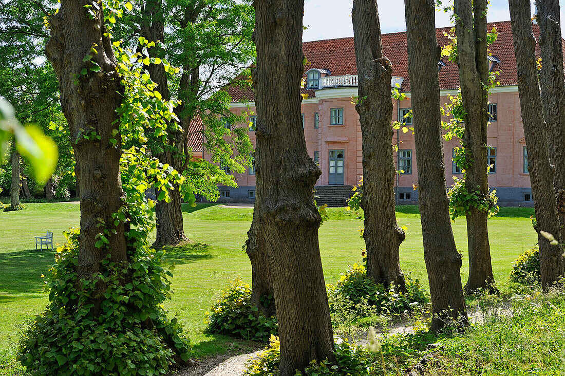 Moesgaard Manor, historical building housing the museum administration and Aarhus University offices and student facilities, located at Hojbjerg in the suburb of Aarhus, Jutland Peninsula, Denmark, Northern Europe