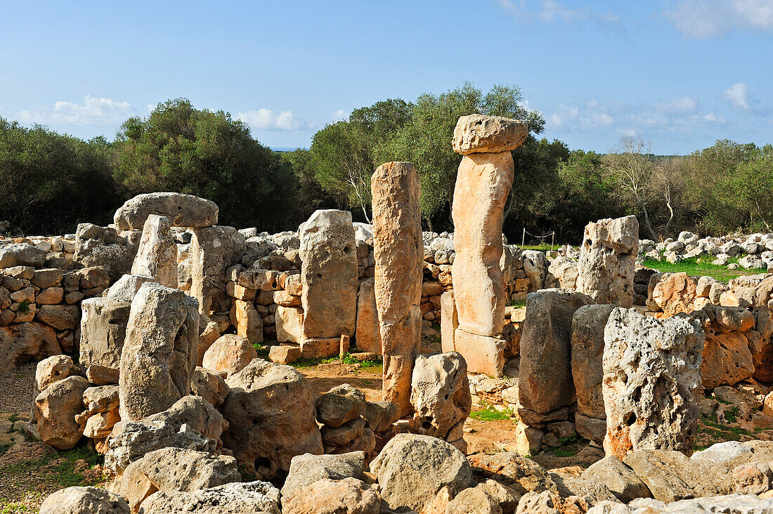 South section of Torre d'en Galmes a Talayotic site on the island of Menorca, Balearic Islands, Spain, Europe