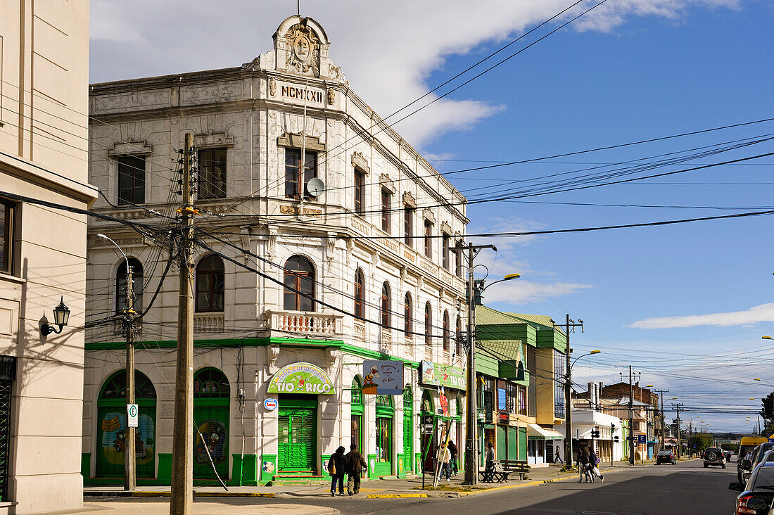 Historische Gebäude, Punta Arenas, Magellanstraße, Halbinsel Brunswick, Patagonien, Chile, Südamerika