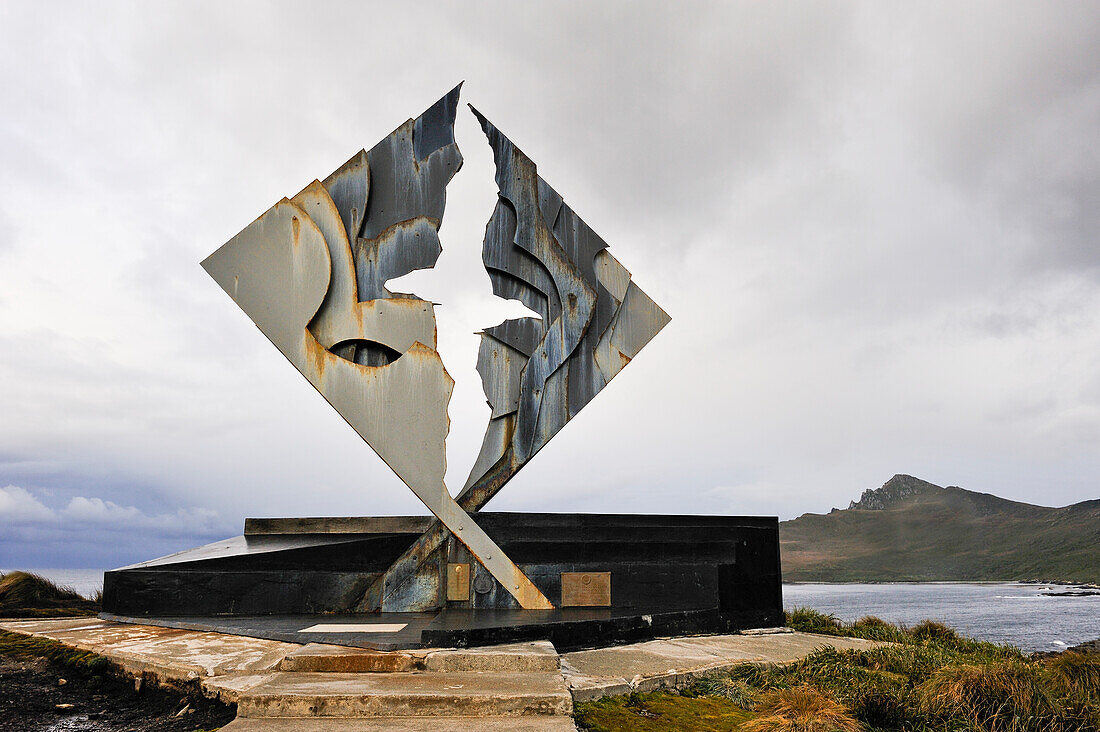 monument in memory of departed sailors, Horn island,Tierra del Fuego, Patagonia,Chile,South America