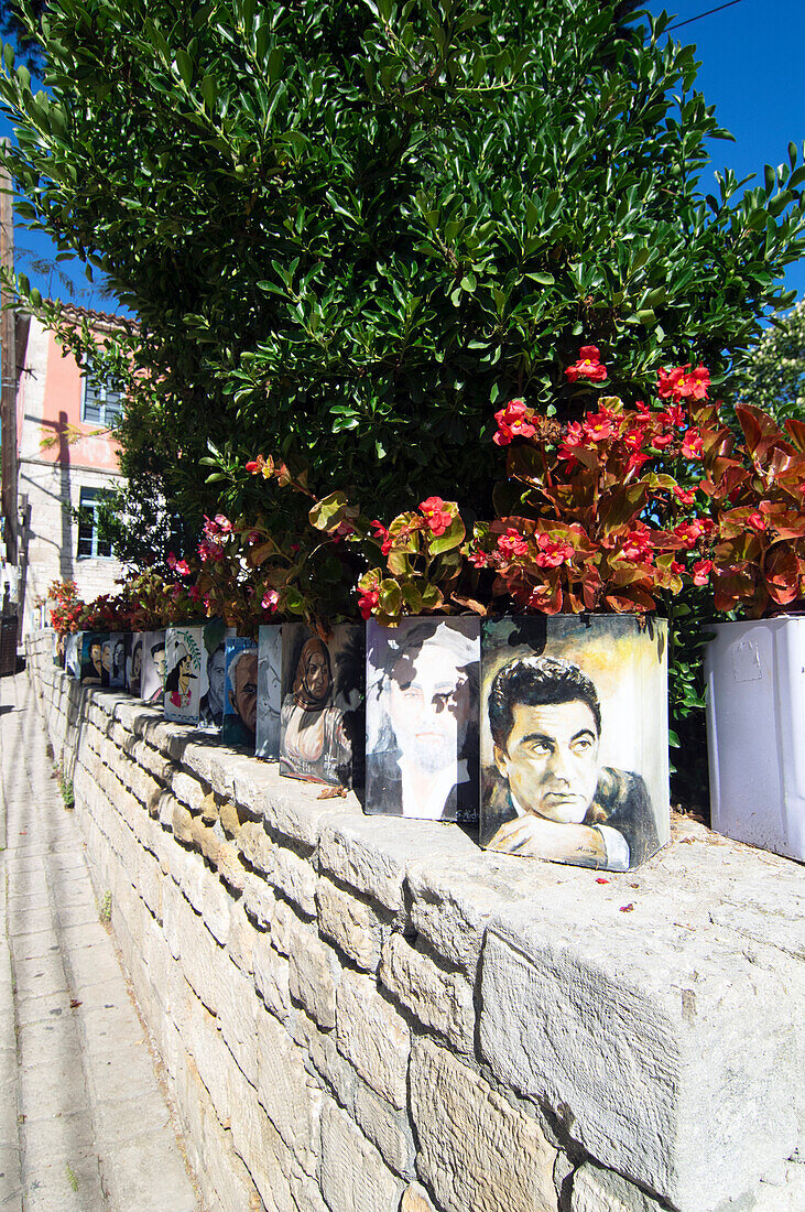  City view of Afitos, it is located between Nea Fokea and Kallithea and belongs to the municipality of Kassandra, Chalkidiki, in Greece 