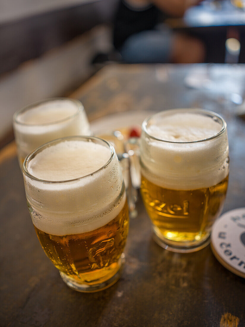  The famous Czech beer, Prague, Czech Republic, Europe 