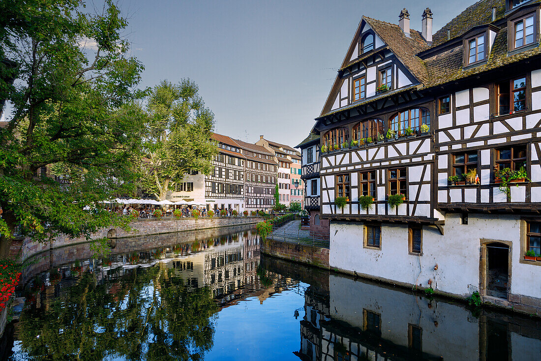  Quai de la Petite France on the l&#39;Ill in Strasbourg in the Bas-Rhin department in the Grand Est region of Alsace in France 