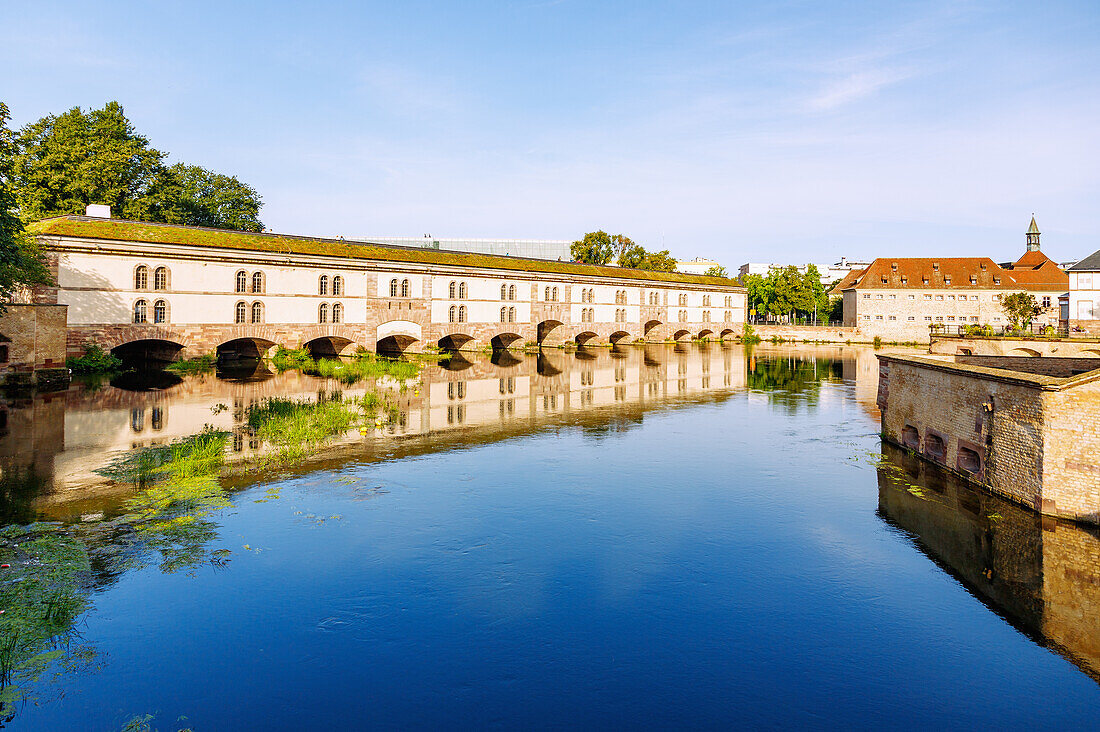  Barrage Vauban (Terrasse Panoramique Grand Ecluse) and Institut National du Service Public (INSP) in Strasbourg in the Bas-Rhin department in the Grand Est region of Alsace in France 