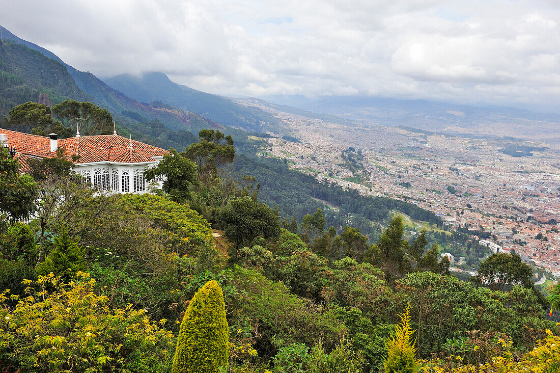 Casa Santa Clara restaurant at the top of the Monserrate Mountain, Bogota, Colombia, South America