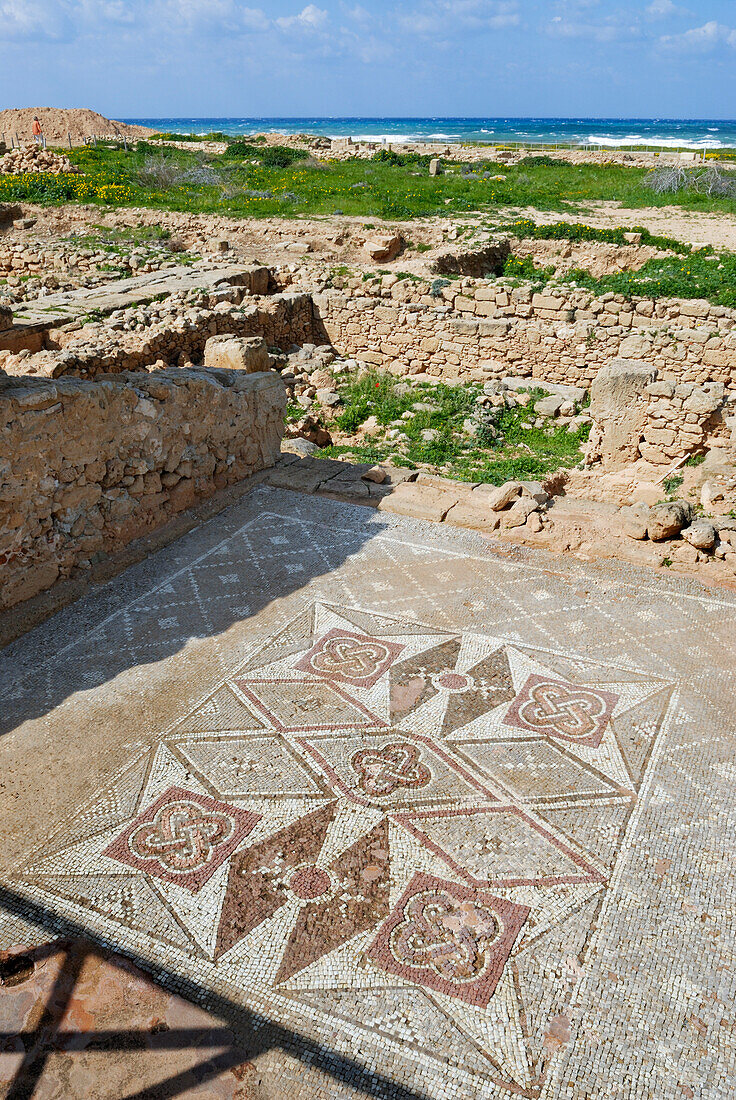 mosaics of Paphos,Cyprus,Eastern Mediterranean Sea island,Eurasia