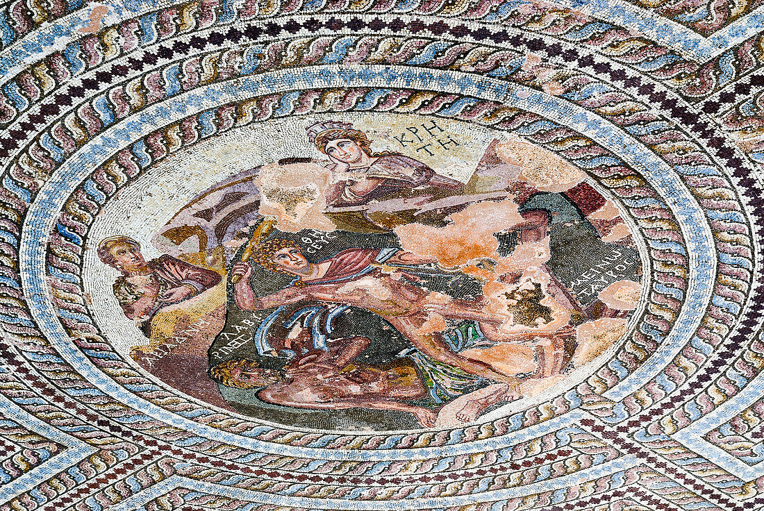 Mosaiken des Hauses Thesee, Bezirk Paphos, Zypern, Insel im östlichen Mittelmeer, Eurasien