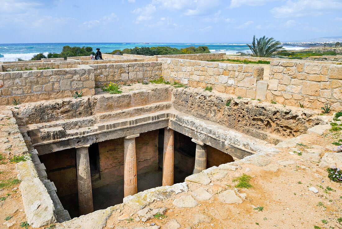 Tombs of the Kings,Paphos,Cyprus,Eastern Mediterranean Sea island,Eurasia