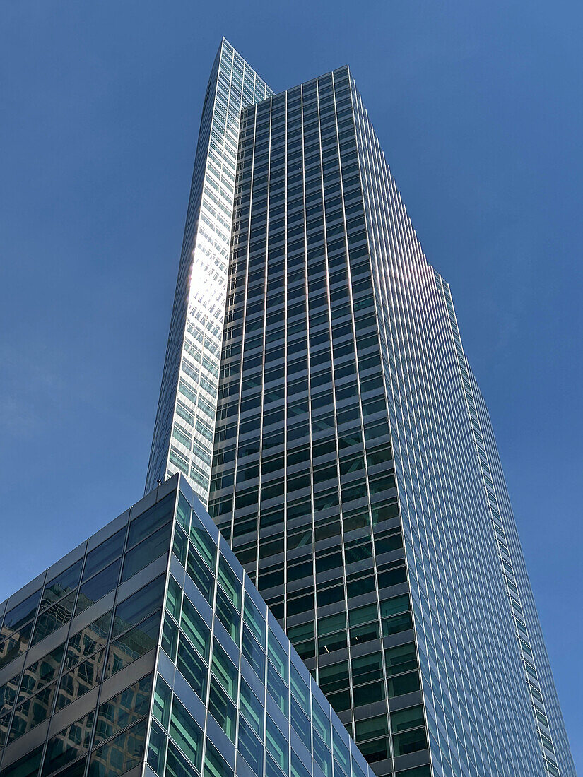 Goldman Sachs Global Headquarters, low angle view, 200 West Street, New York City, New York, USA