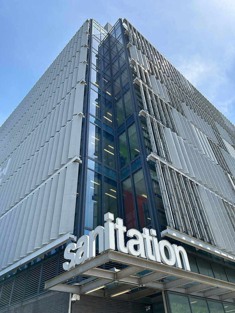 New York City Department of Sanitation building, building exterior, Spring Street, New York City, New York, USA