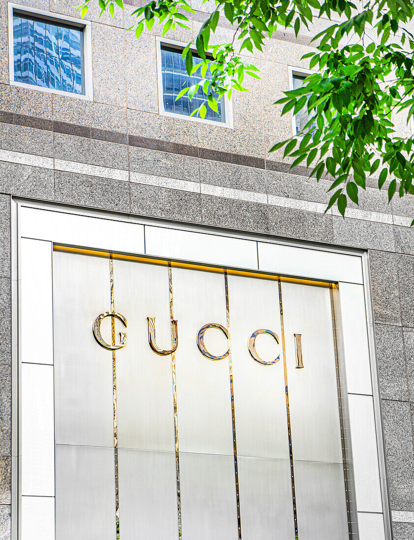  Gucci Store, Gebäudeaußenseite, Finanzviertel, New York City, New York, USA 