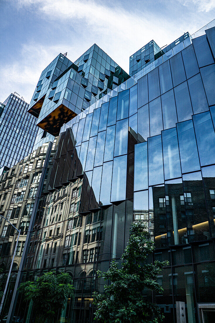 John A. Paulson Center, New York University, low angle view, New York City, New York, USA