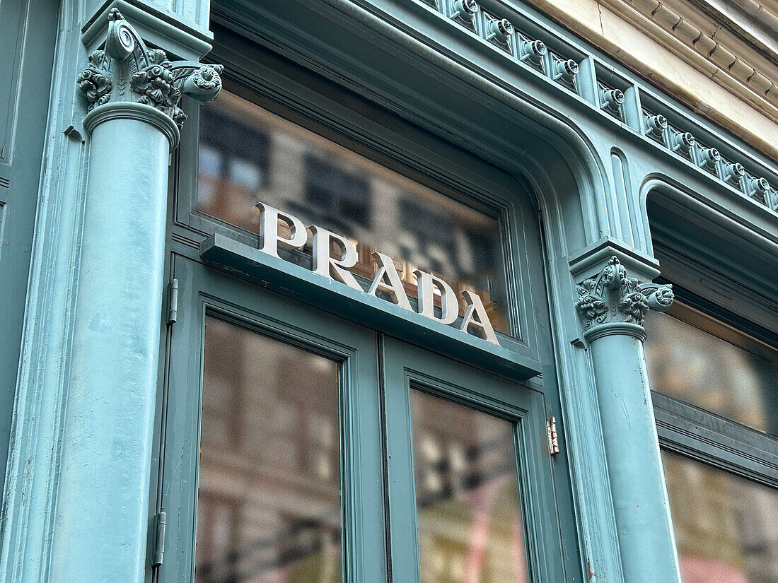  Prada-Geschäft, Gebäudeaußenseite, New York City, New York, USA 