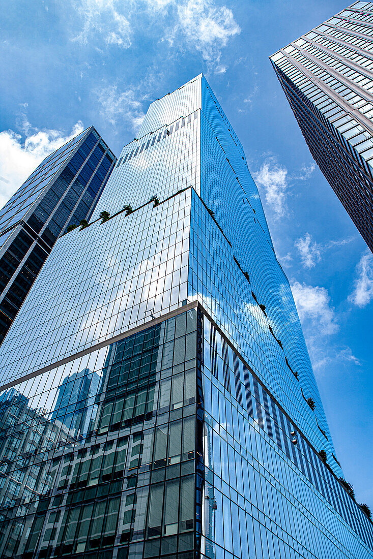 The Spiral, 66 Hudson Boulevard, low angle view, Hudson Yards, New York City, New York, USA