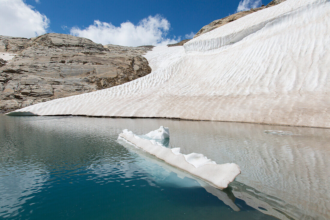  Southern Bockkarkees glacier at Wasserwinkel, Hohe Tauern National Park, Carinthia, Austria 