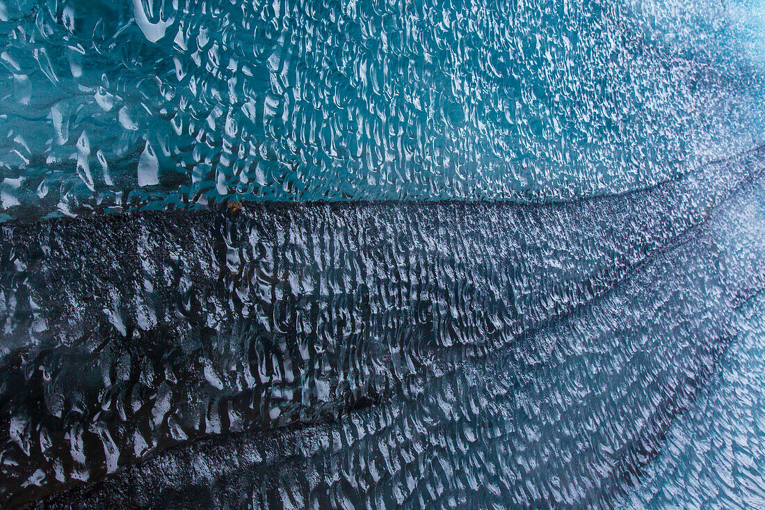  Ice formation from the Myrdalsjoekull glacier at the Katla volcano, Iceland 