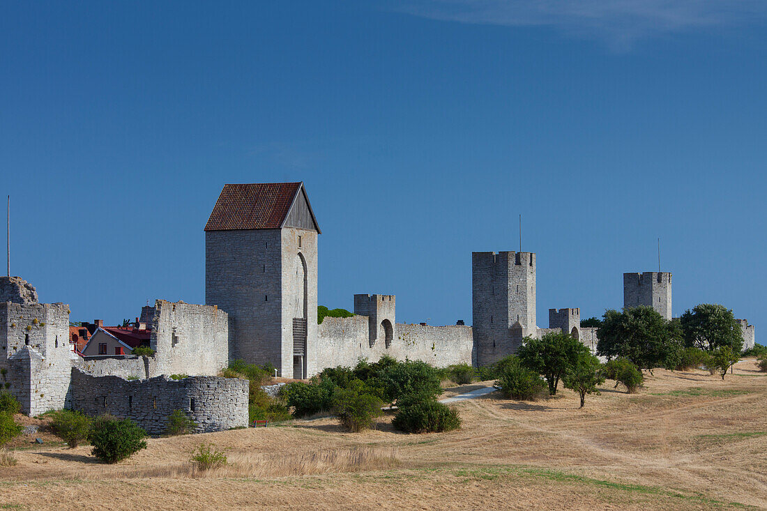  City wall, Visby, Gotland Island, Sweden 