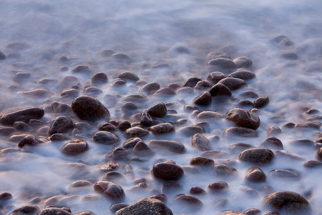  Stones in the surf, long exposure, Kullaberg, Skåne County, Sweden 