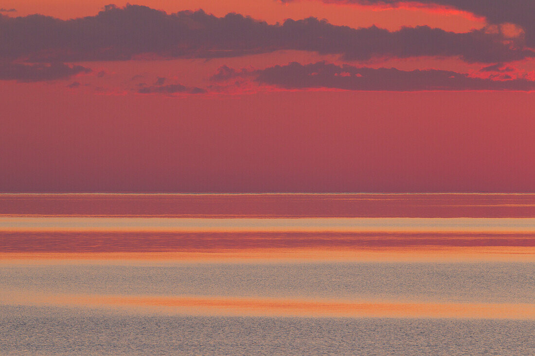  Lake Vaenern at sunset, Vaermland, Sweden 