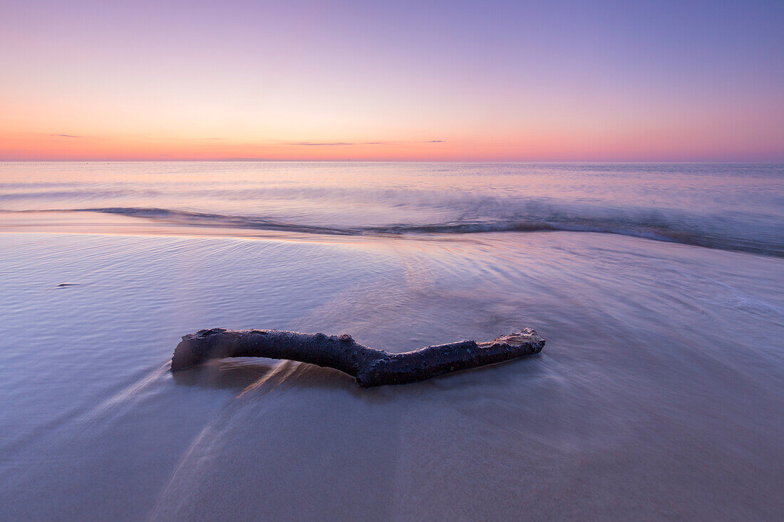  Morning mood on the beach of Knaebaeckshusen, Skåne County, Sweden 