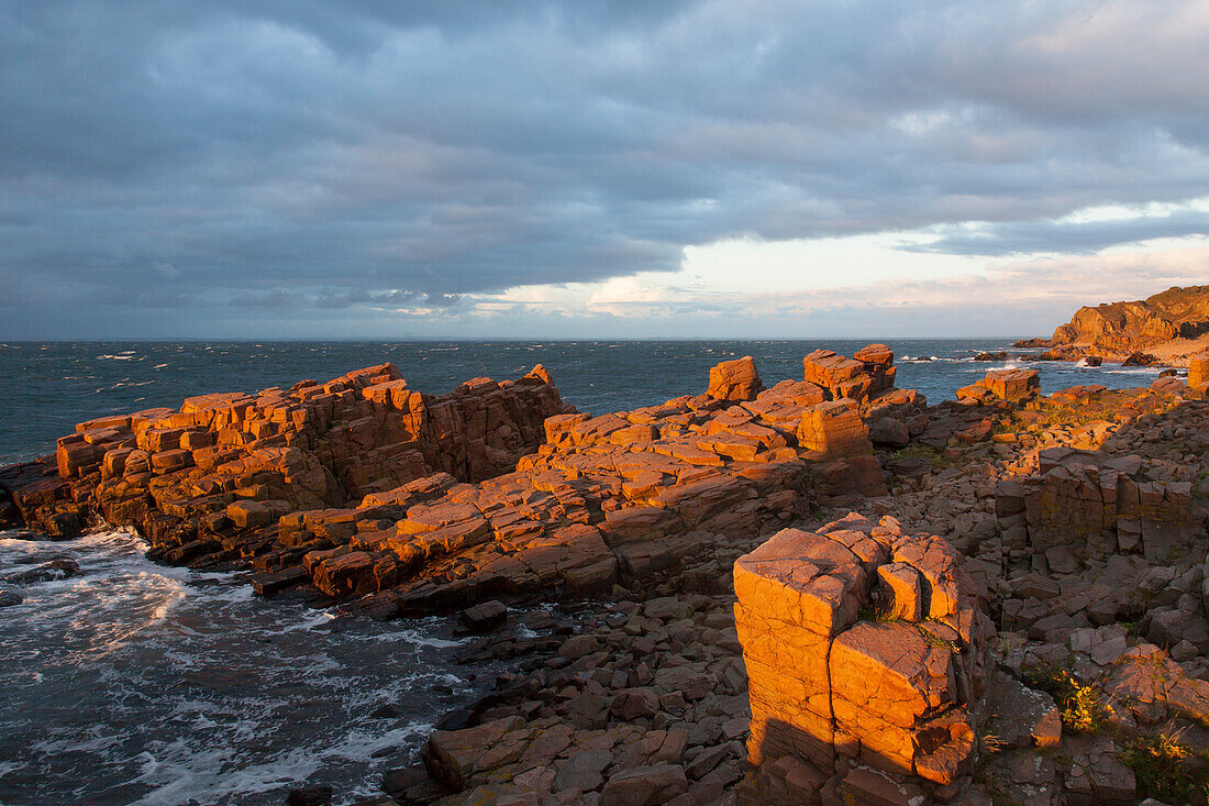  Rocks on the coast at Hovs Hallar, Bjaere Peninsula, Skane, Sweden 