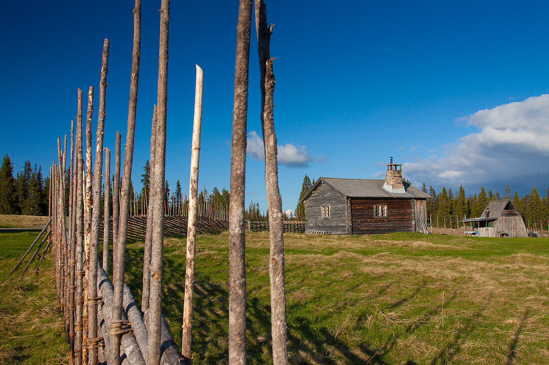  Mountain farm of a Sami settlement, Jaemtland, Sweden 