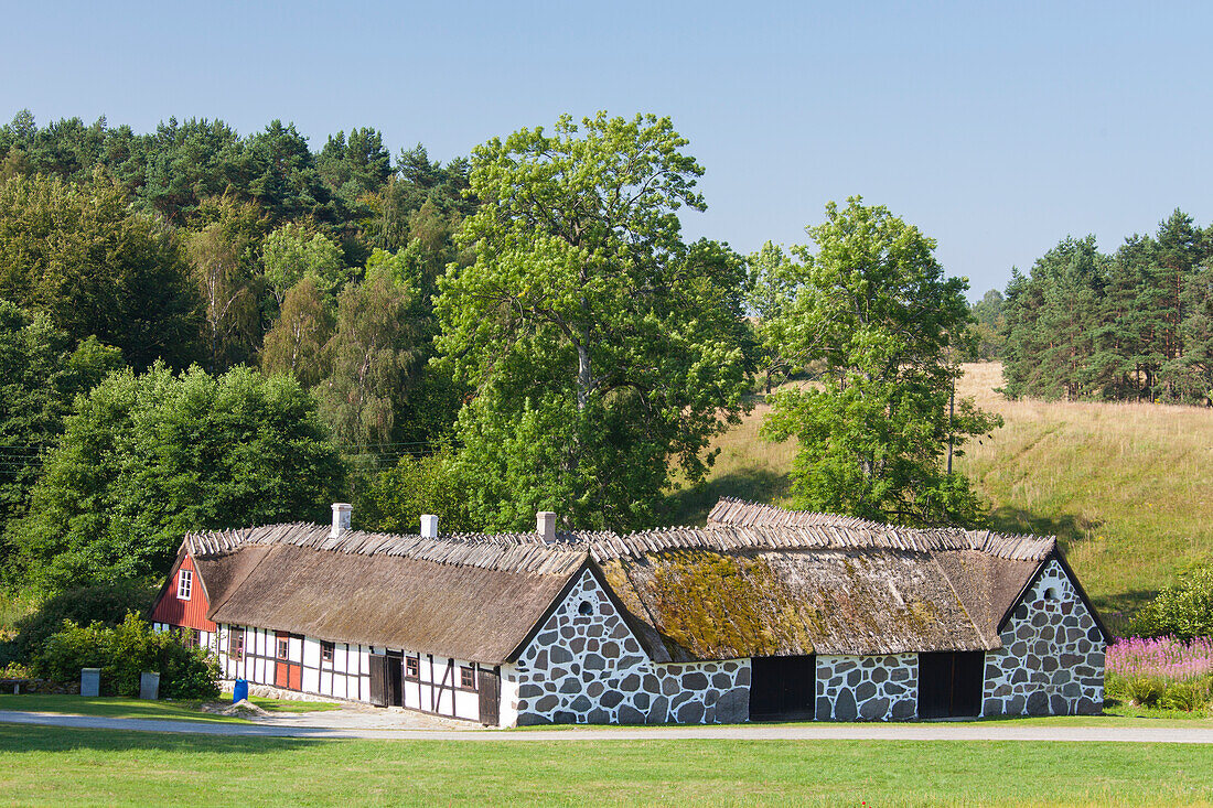 Altes Bauernhaus Glimmeboda, Broesarps backar, Provinz Schonen, Schweden