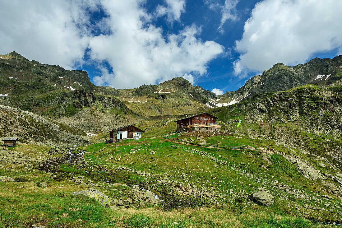 Tiefrastenhütte, Pfunderer Höhenweg, Zillertaler Alpen, Südtirol, Italien