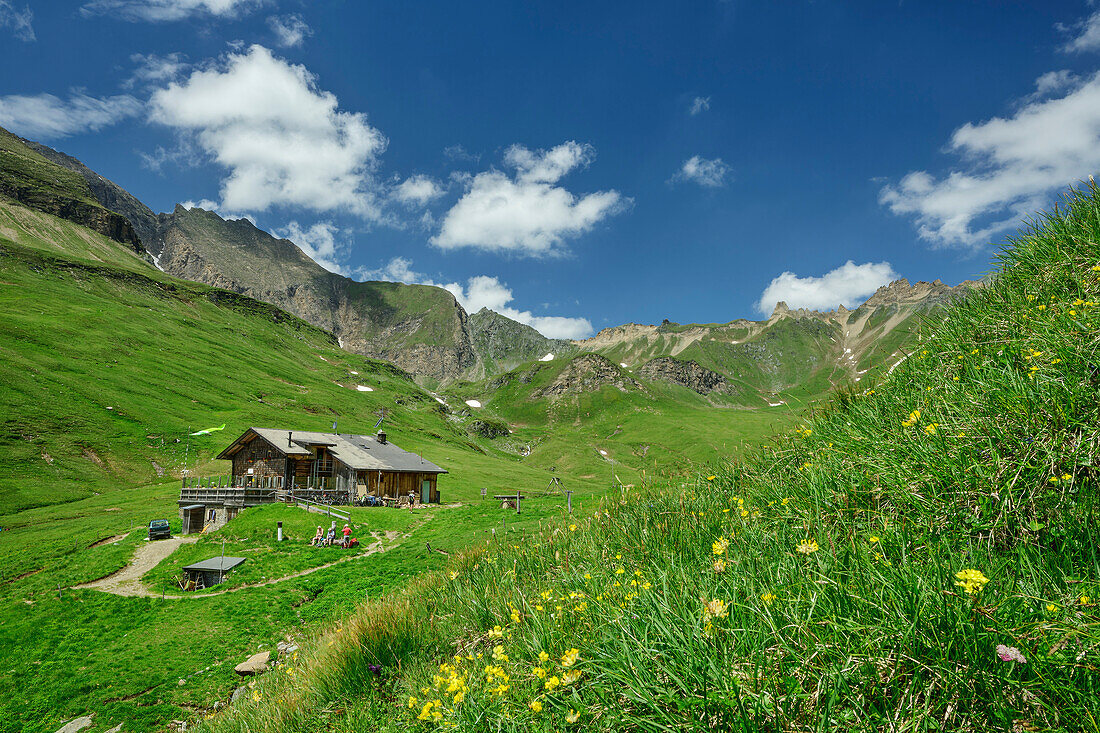 Brixner Hütte, Pfunderer Höhenweg, Zillertaler Alpen, Südtirol, Italien