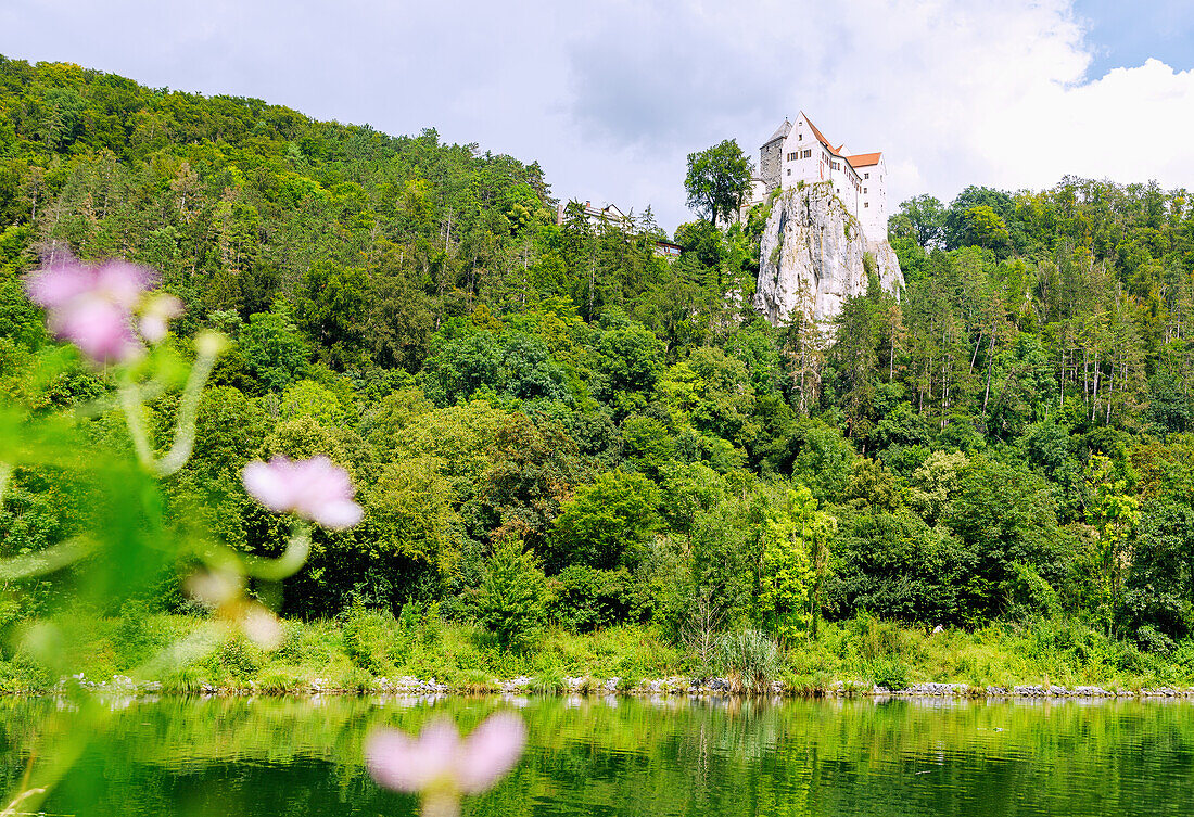  Prunn Castle above the Altmühl in the Altmühl Valley in Lower Bavaria in Germany 