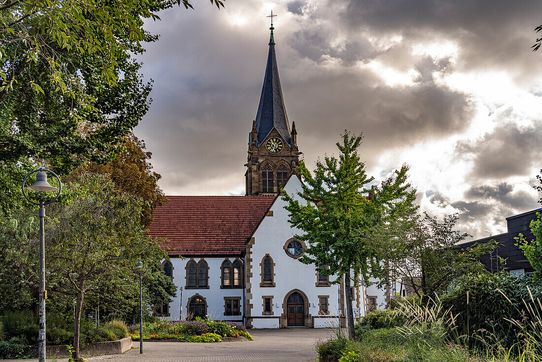  The Pankratius Church in the Heilbronn district of Böckingen, Heilbronn, Baden-Württemberg, Germany  